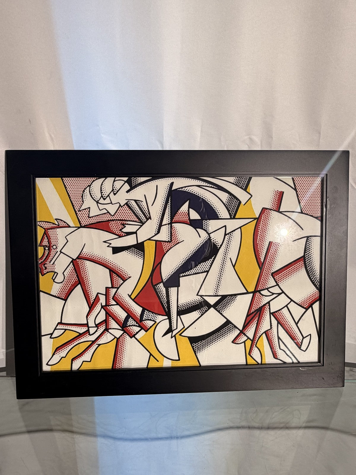 After Roy Lichtenstein I Love Liberty Framed Pop Art Print