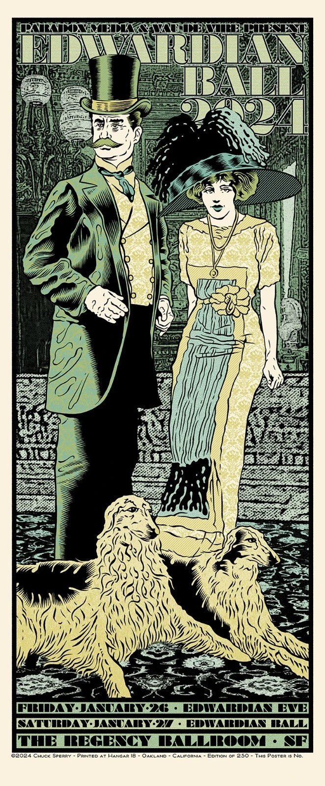 Chuck Sperry Edwardian Ball 2024 Signed Numbered Screen Print Poster /250 — listing photograph 1