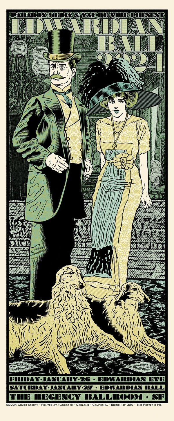 Chuck Sperry Edwardian Ball 2024 Signed Numbered Screen Print Poster /250 — listing photograph 1