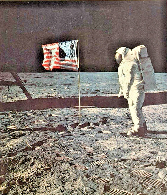 BUZZ ALDRIN APOLLO 11 ASTRONAUT SIGNED FRAMED PRINT  - ZARELLI SPACE COA