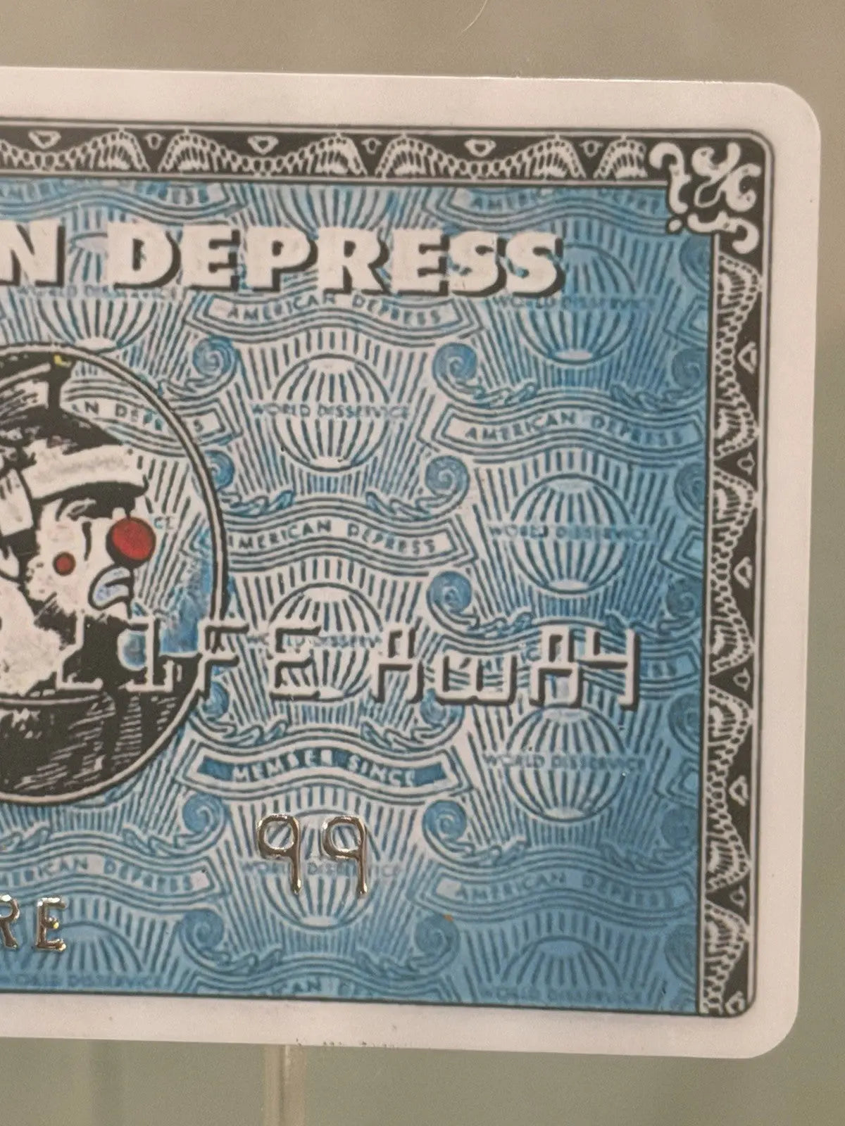 D*Face x Banksy "American Depress" Faux Credit Card - Dismaland 2015 Art Print