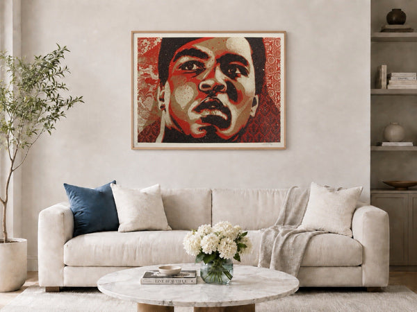Muhammad Ali 2006 OBEY Giant SIGNED Shepard Fairey print Graffiti Art #300 MINT!