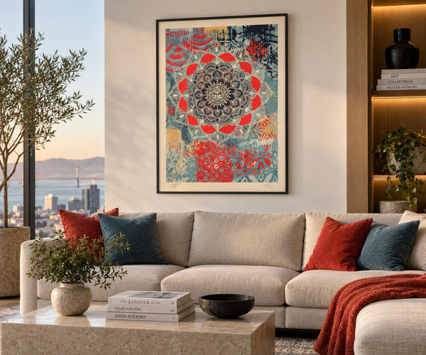 Shepard Fairey Chaos Mandala 2025 Signed Numbered #49/550 OBEY 18x24 Print — listing photograph 3