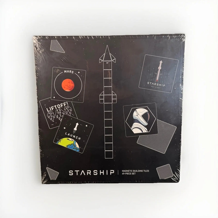 SpaceX Starship Magnetic Building Tiles 49-Piece Set NEW SEALED Official