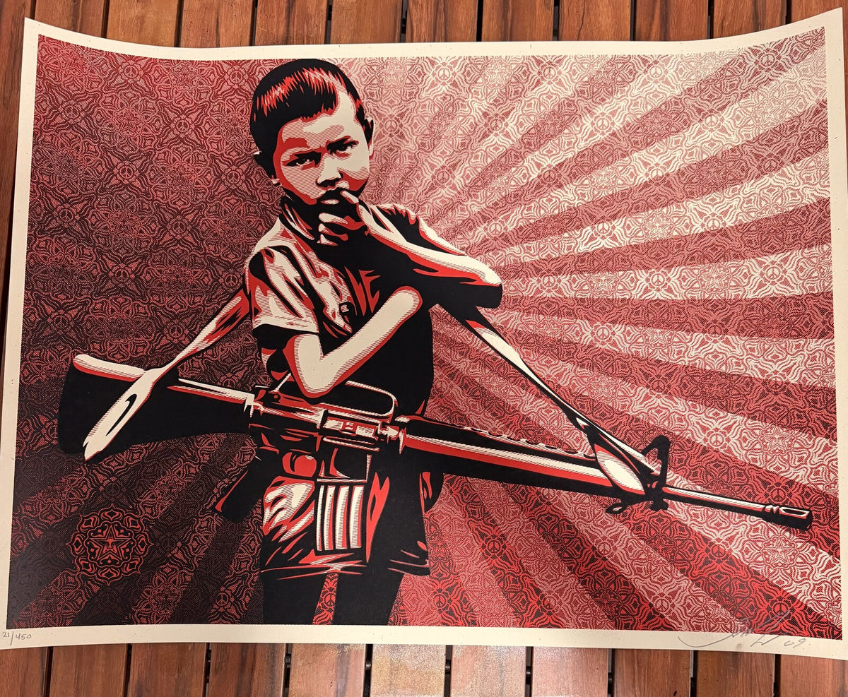 Shepard Fairey Duality of Humanity Complete Set of 5 Signed OBEY Print 18x24