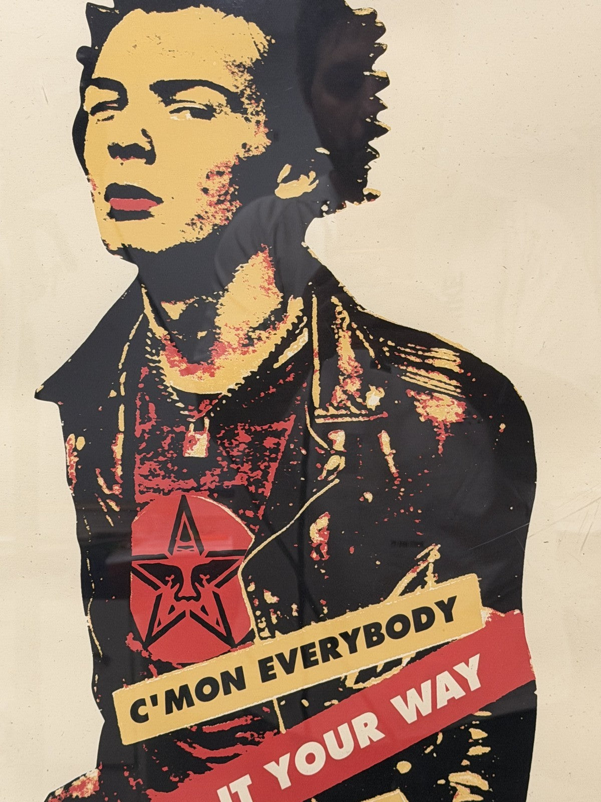 Shepard Fairey Sid Vicious Your Way 3 Signed 177/200 2003 Screenprint Framed