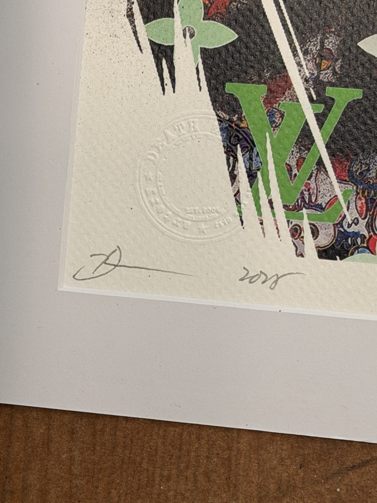 DEATH NYC Joker Louis Vuitton Murakami 1/1 Signed Pop Art Custom Matted 2025