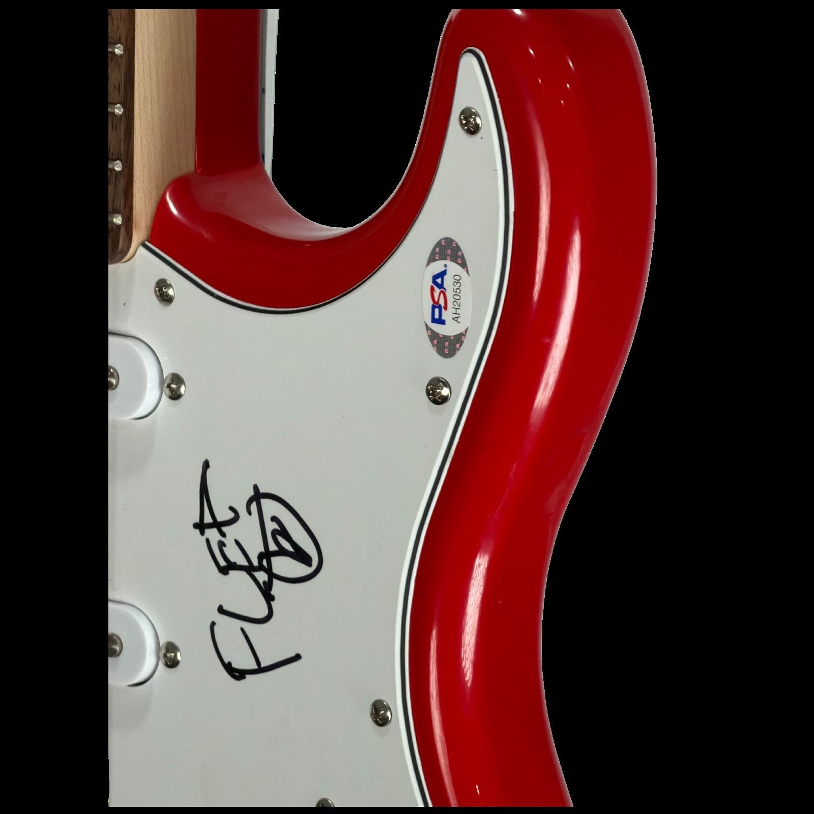 Red Hot Chili Peppers Flea Signed Electric Guitar PSA/DNA COA AH20530