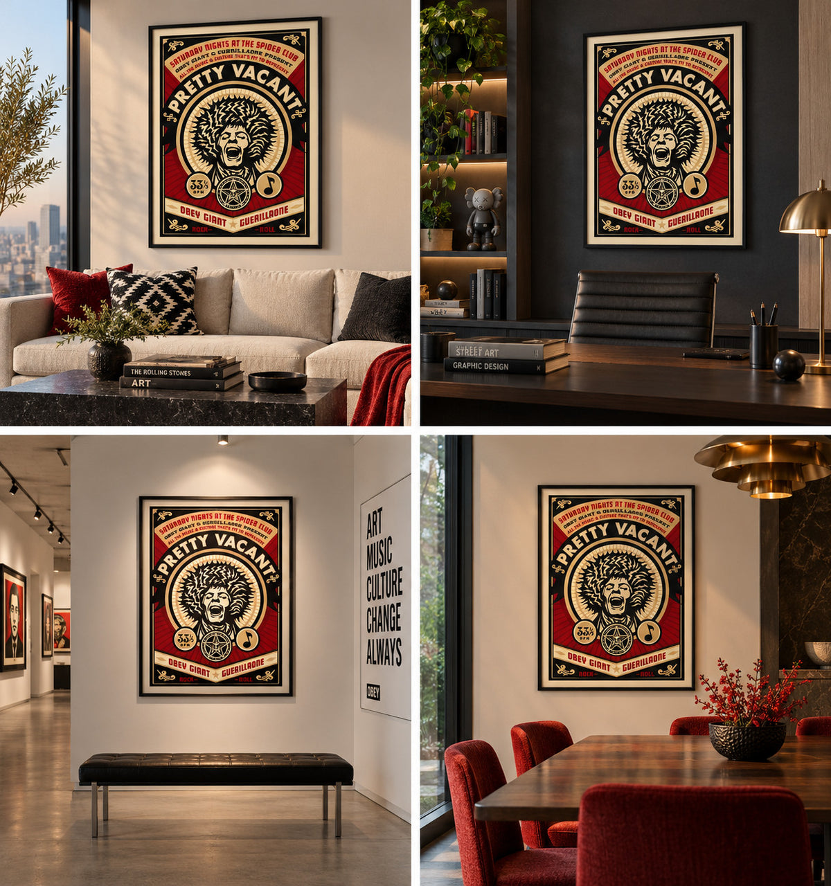 Shepard Fairey Pretty Vacant 2004 Signed Numbered /300 OBEY Screen Print 18x24 — listing photograph 4