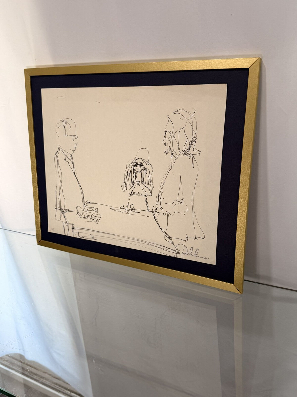 After John Lennon "I Do" Framed Print, Marked A/P Unverified