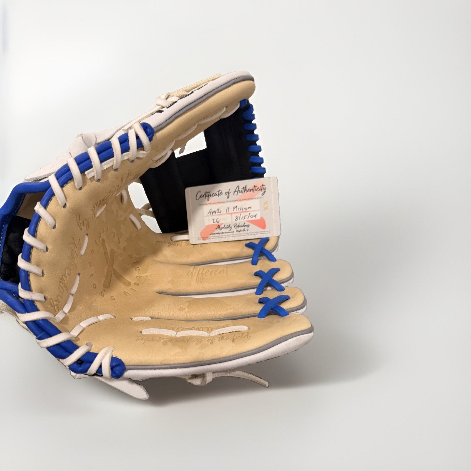 Absolutely Ridiculous Apollo 11 Mission Signed Baseball Glove Rare Edition COA