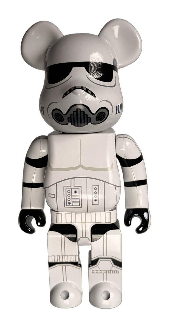 BE@RBRICK Star Wars Stormtrooper Chrome Ver 400% Medicom Toy Bearbrick New