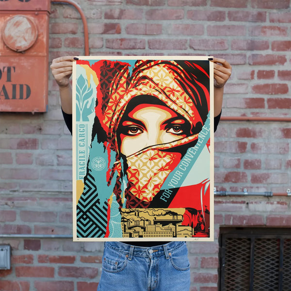 Shepard Fairey Golden Future for Some 2017 Signed Diptych Set 359/450 OBEY — listing photograph 7