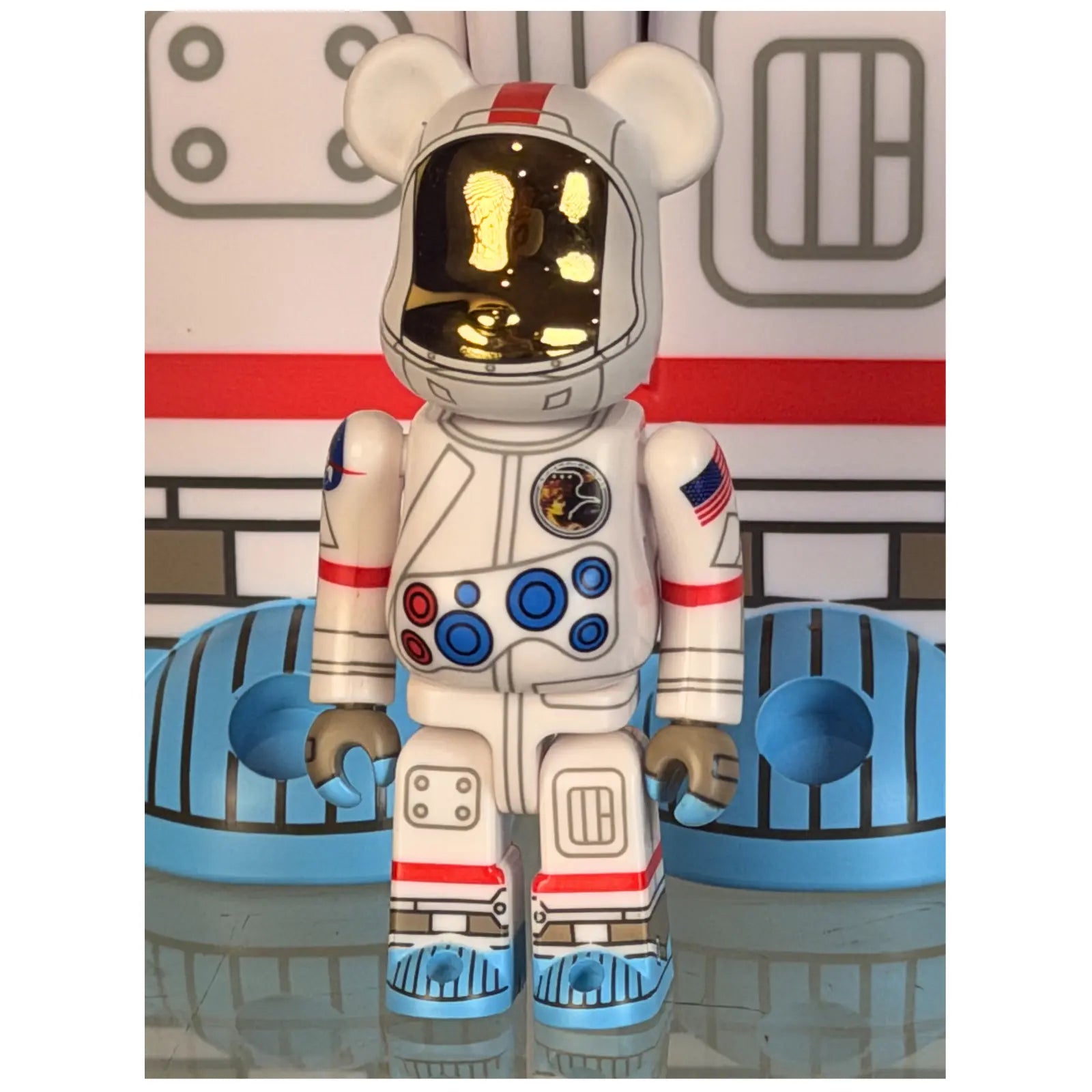 Bearbrick BE@RBRICK Apollo 17 Astronaut 400% 100% Set NASA Medicom Sealed New