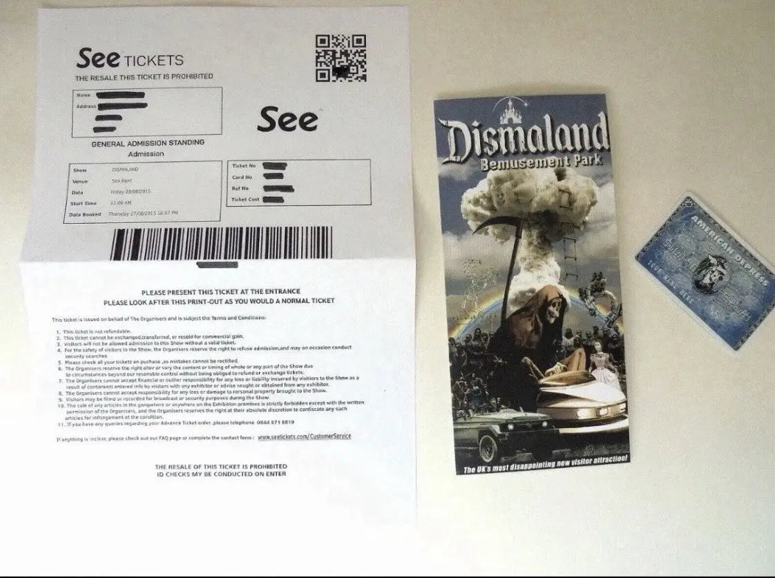 D*Face x Banksy "American Depress" Faux Credit Card - Dismaland 2015 Art Print