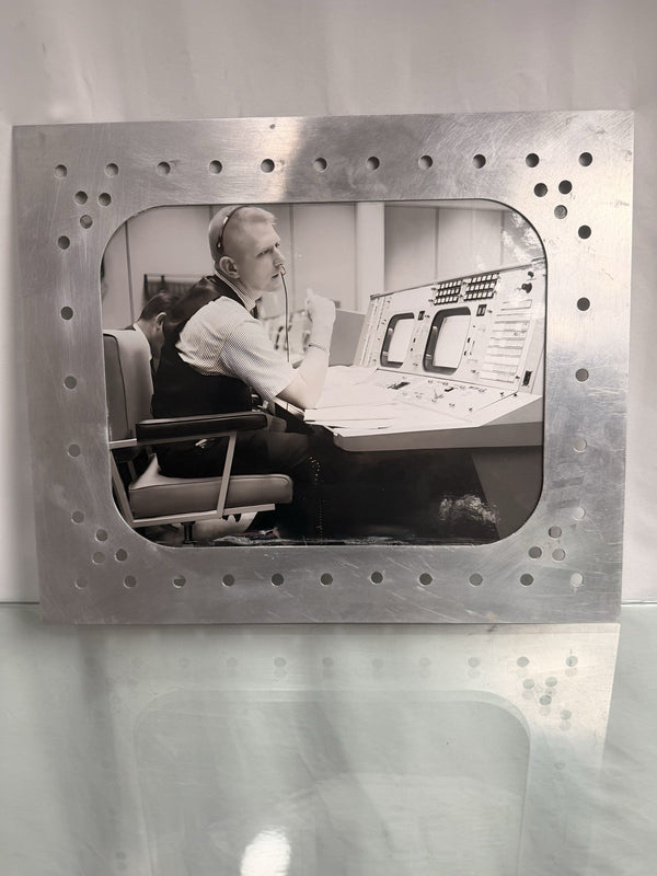 NASA Mission Control Flight Controller Photo Riveted Aluminum Spacecraft Frame