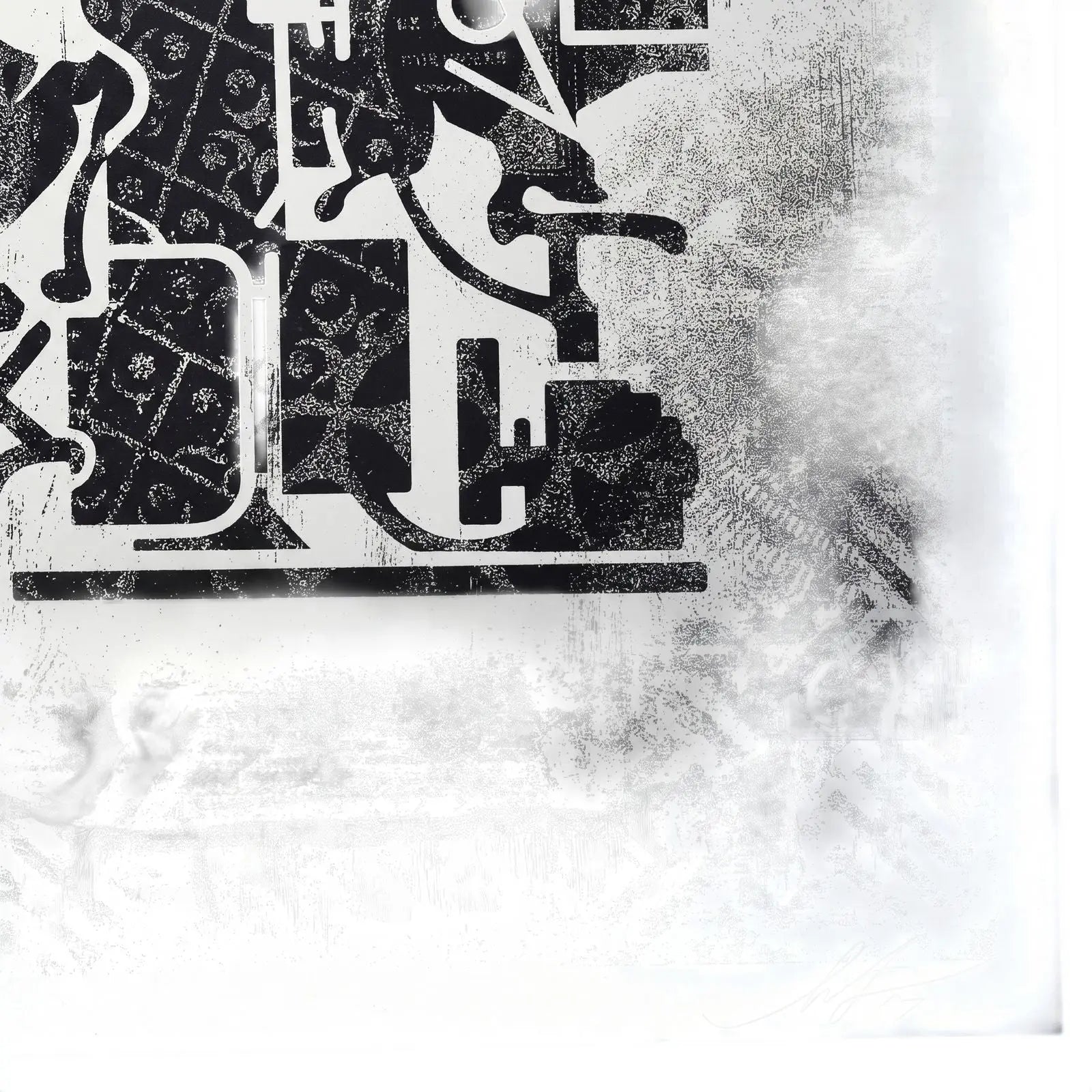 Shepard Fairey OBEY Printing Press 2017 Signed #/400 Damaged Stencil Series