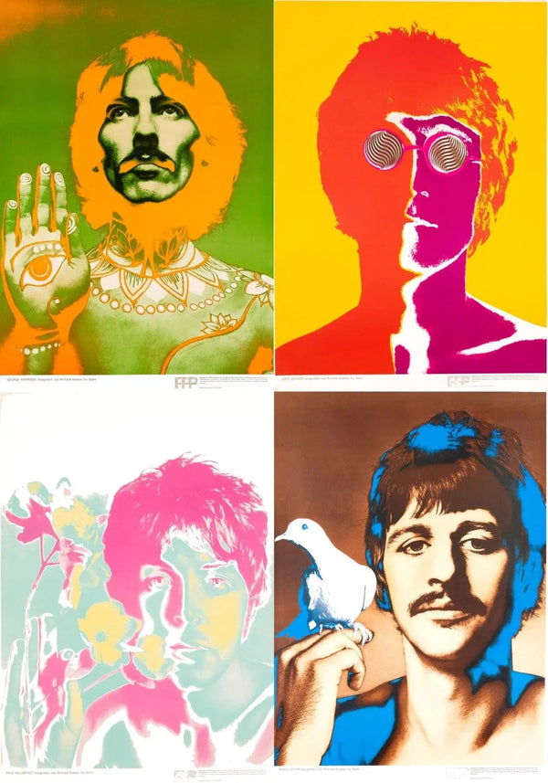 Richard Avedon Paul McCartney Beatles 1967 Stern Poster Linen Backed Original