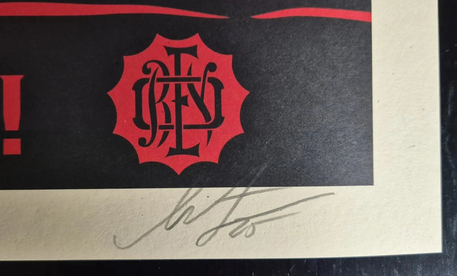 Shepard Fairey Signed "These Sunsets Are to Die For" Large Format Screen Print