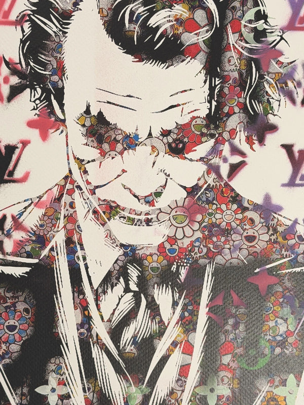 Marked Death NYC 1/1 Hand Spray Painted Fashion Portrait, Signed 2025