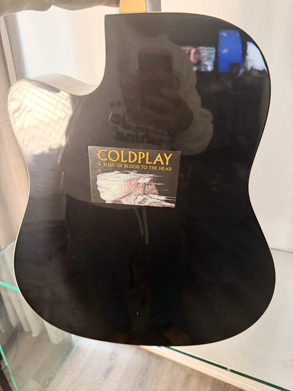Coldplay Signed Acoustic Guitar Chris Martin Band JSA COA AQS2830