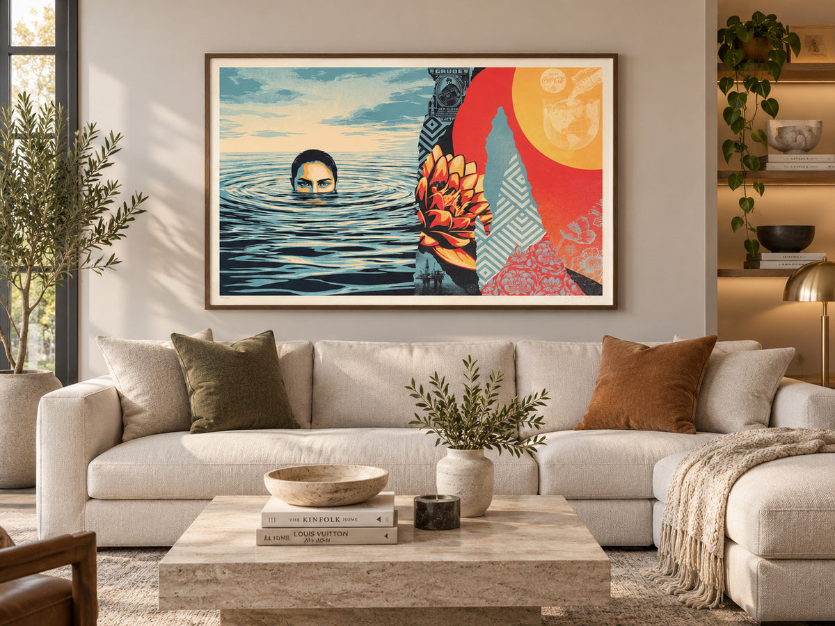 Shepard Fairey Ominous Ripples 2026 Signed Numbered 24x36 Print OBEY Giant — listing photograph 6