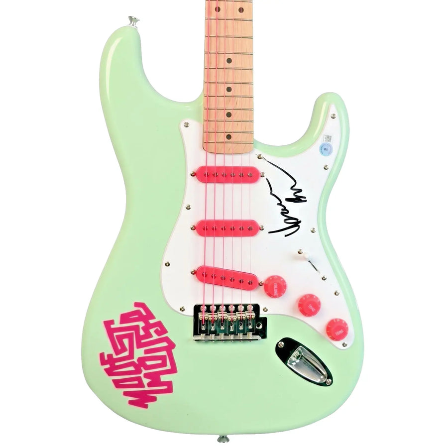 Isaac Brock Signed Mint Green Strat Guitar - JSA Authenticated Custom Model