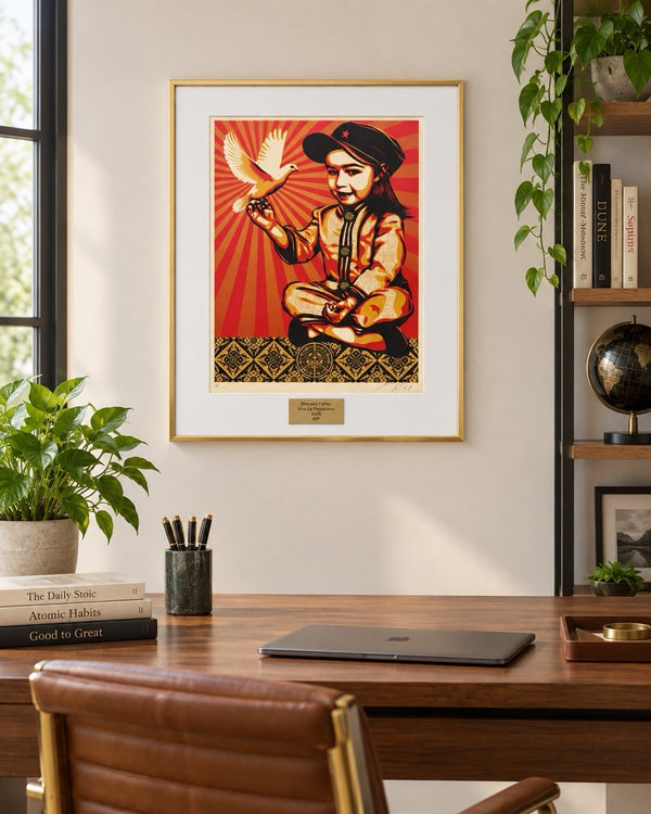 Shepard Fairey — “Vivi La Revolucion” — 2008 — Artist Proof (AP) Signed & Framed