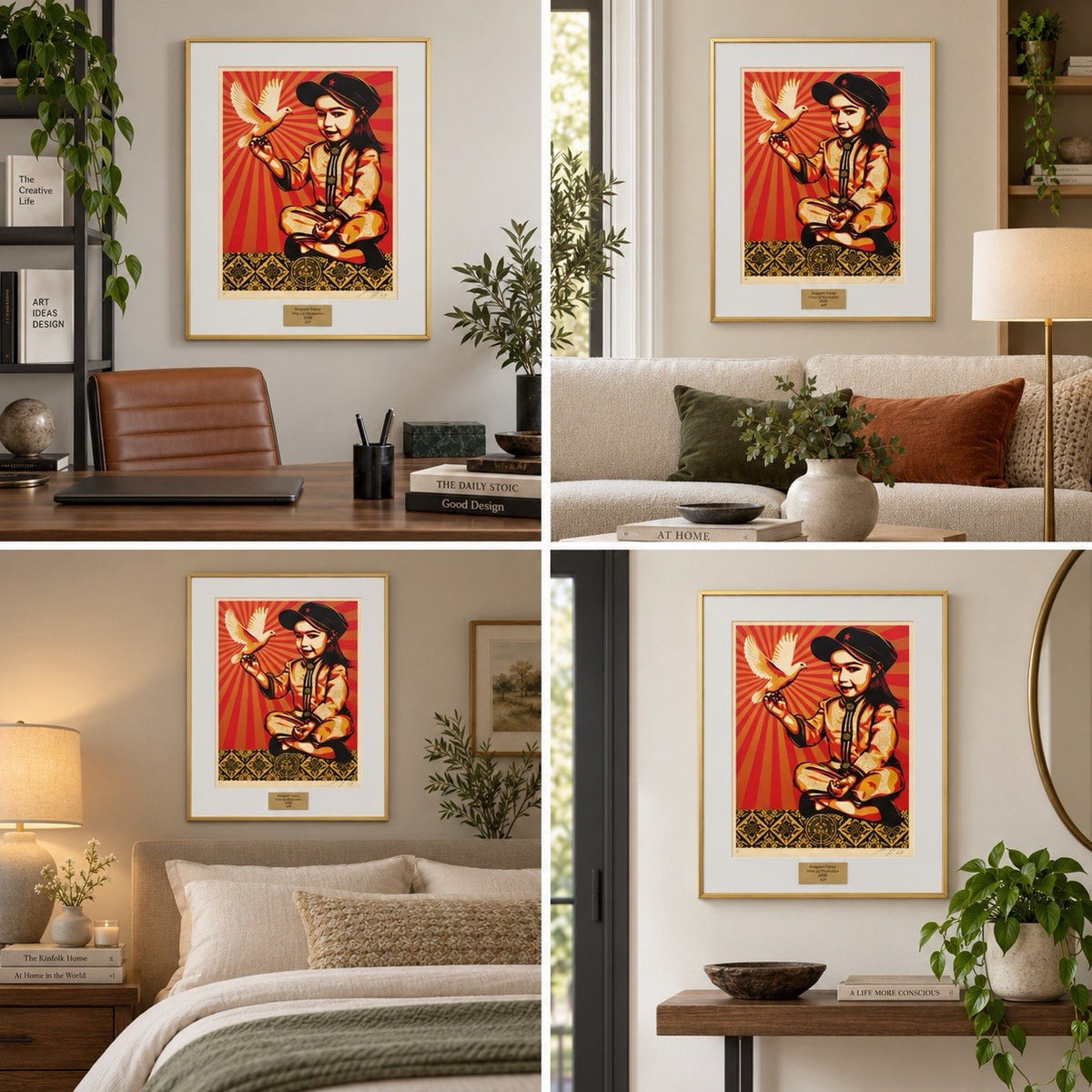 Shepard Fairey — “Vivi La Revolucion” — 2008 — Artist Proof (AP) Signed & Framed