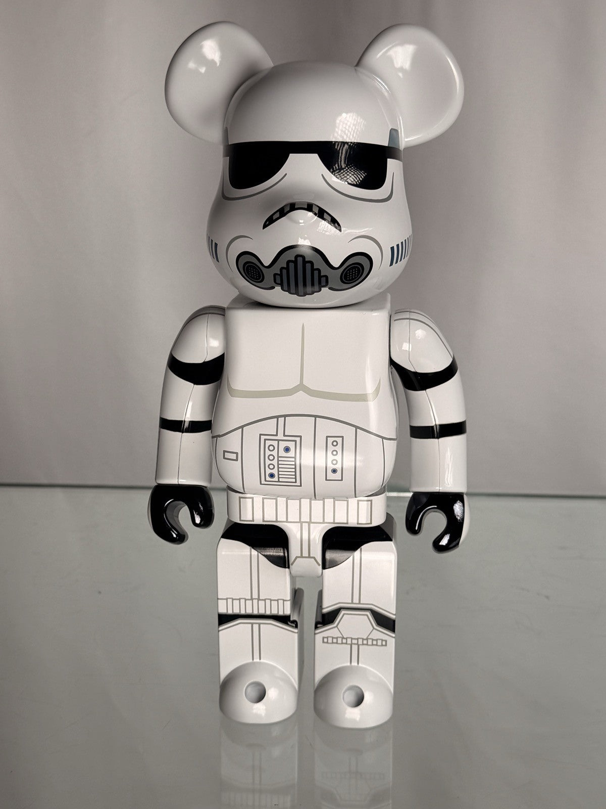 BE@RBRICK Star Wars Stormtrooper Chrome Ver 400% Medicom Toy Bearbrick New