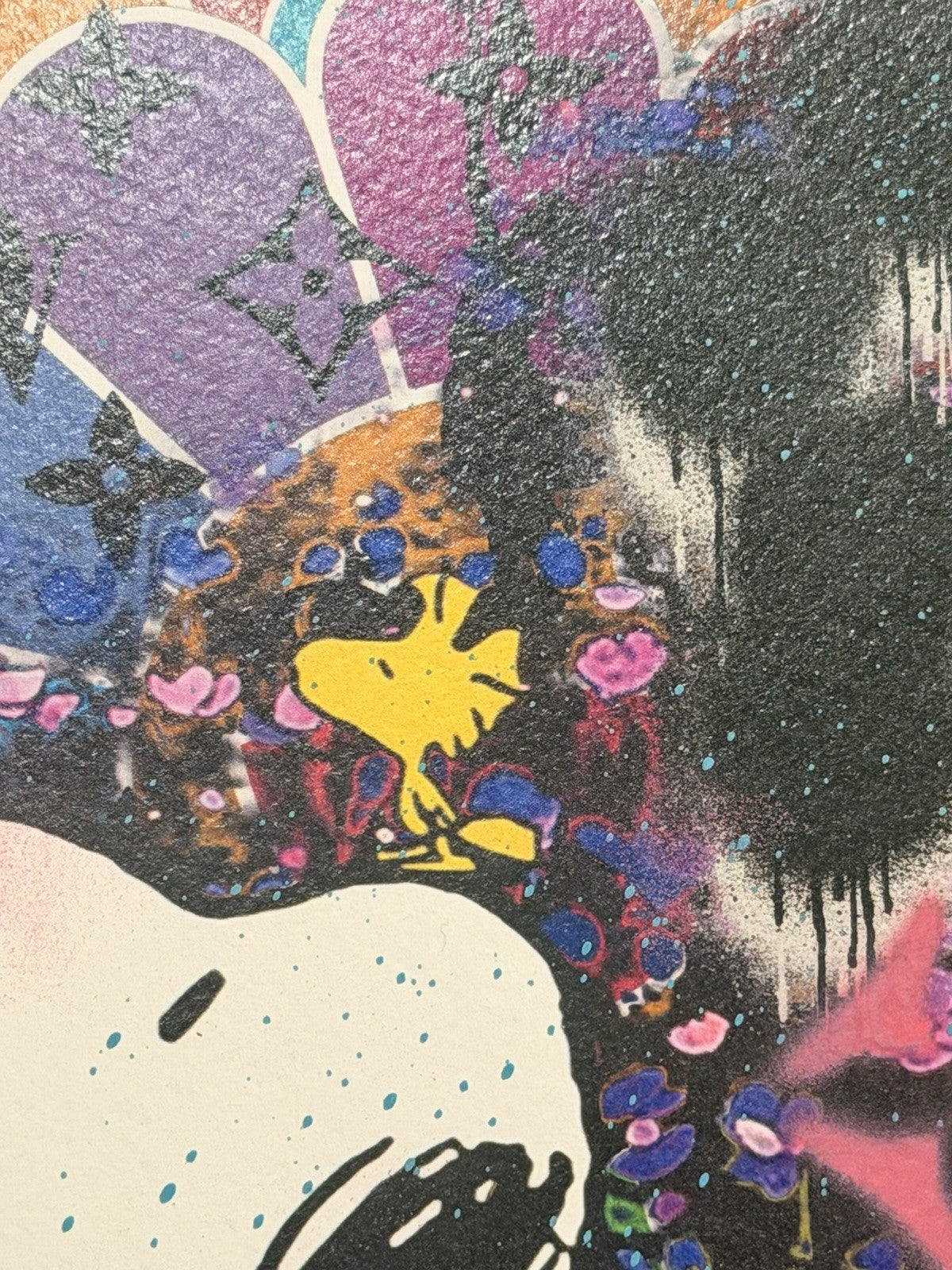 DEATH NYC Snoopy Woodstock Night & Day Diptych 1/1 Hand Sprayed Originals