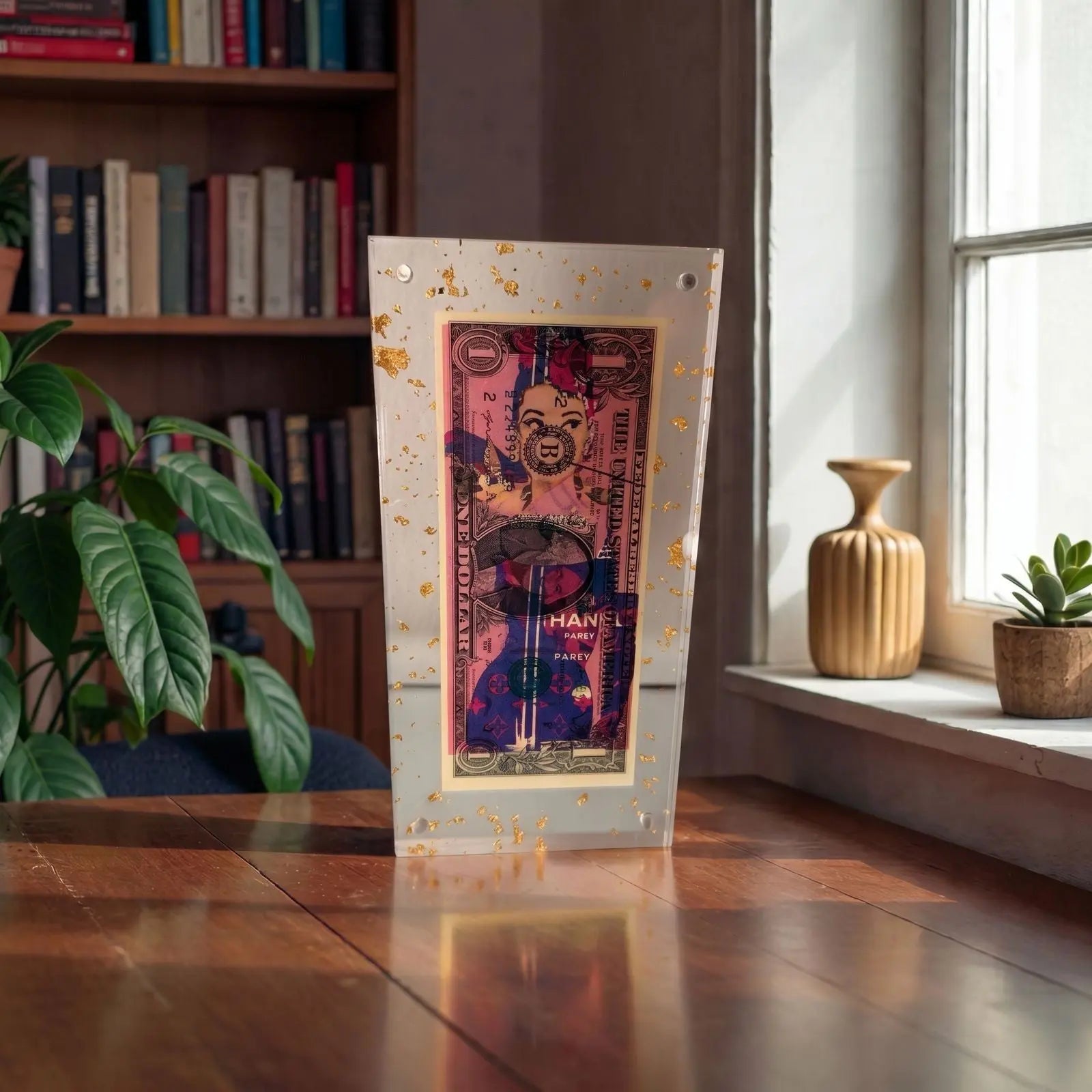 Audrey Hepburn × Chanel $1 Bill Art | Limited Edition, Signed /100, Framed