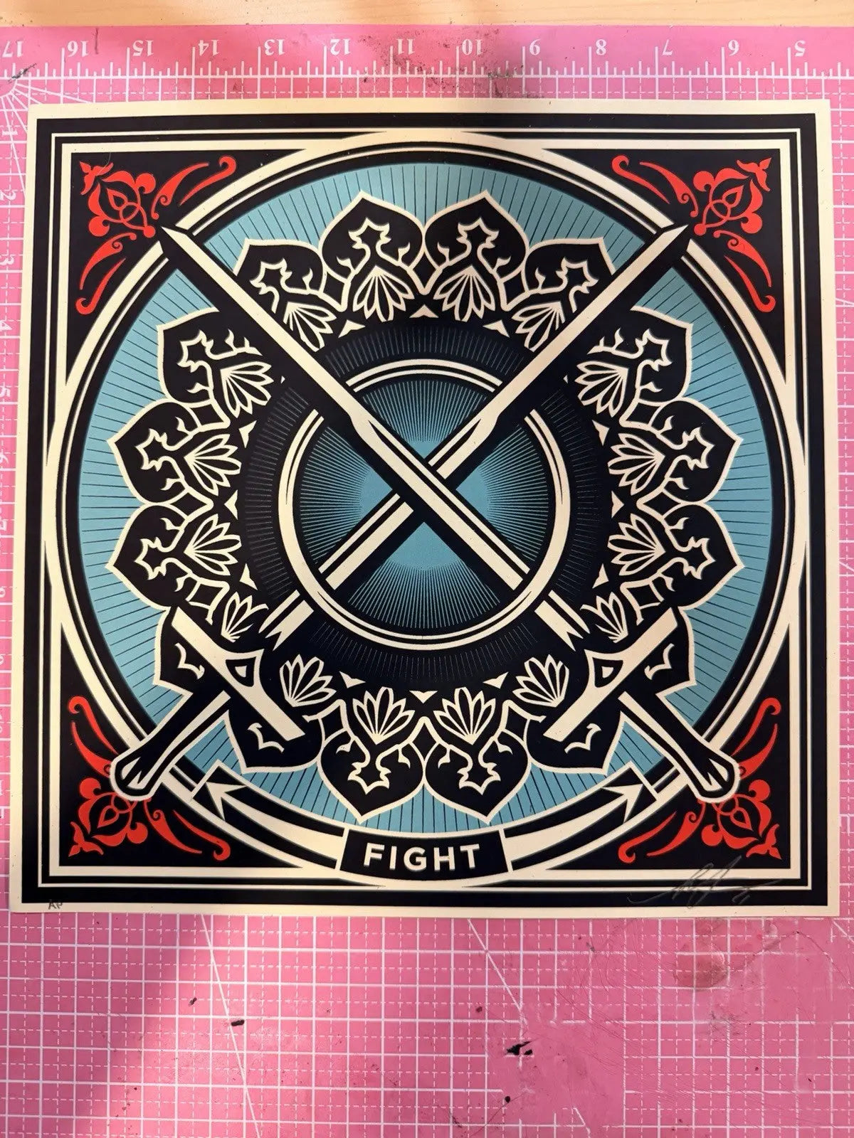 Shepard Fairey FIGHT Artist Proof AP Revolutionary Love 2021 Signed Print
