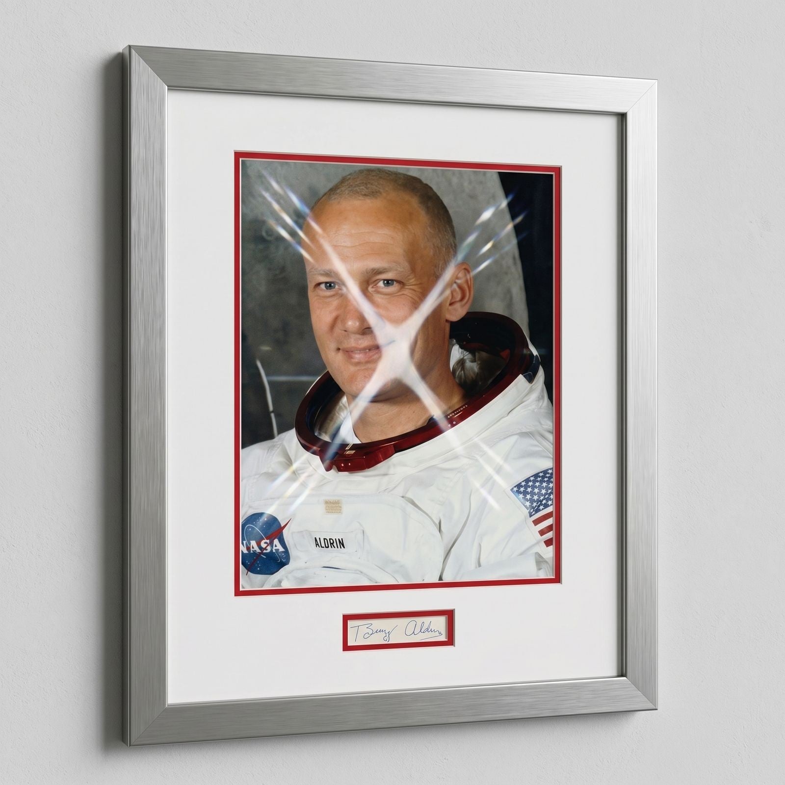 Buzz Aldrin Signed Cut Signature JSA Certified Apollo 11 Framed 16x20 Portrait