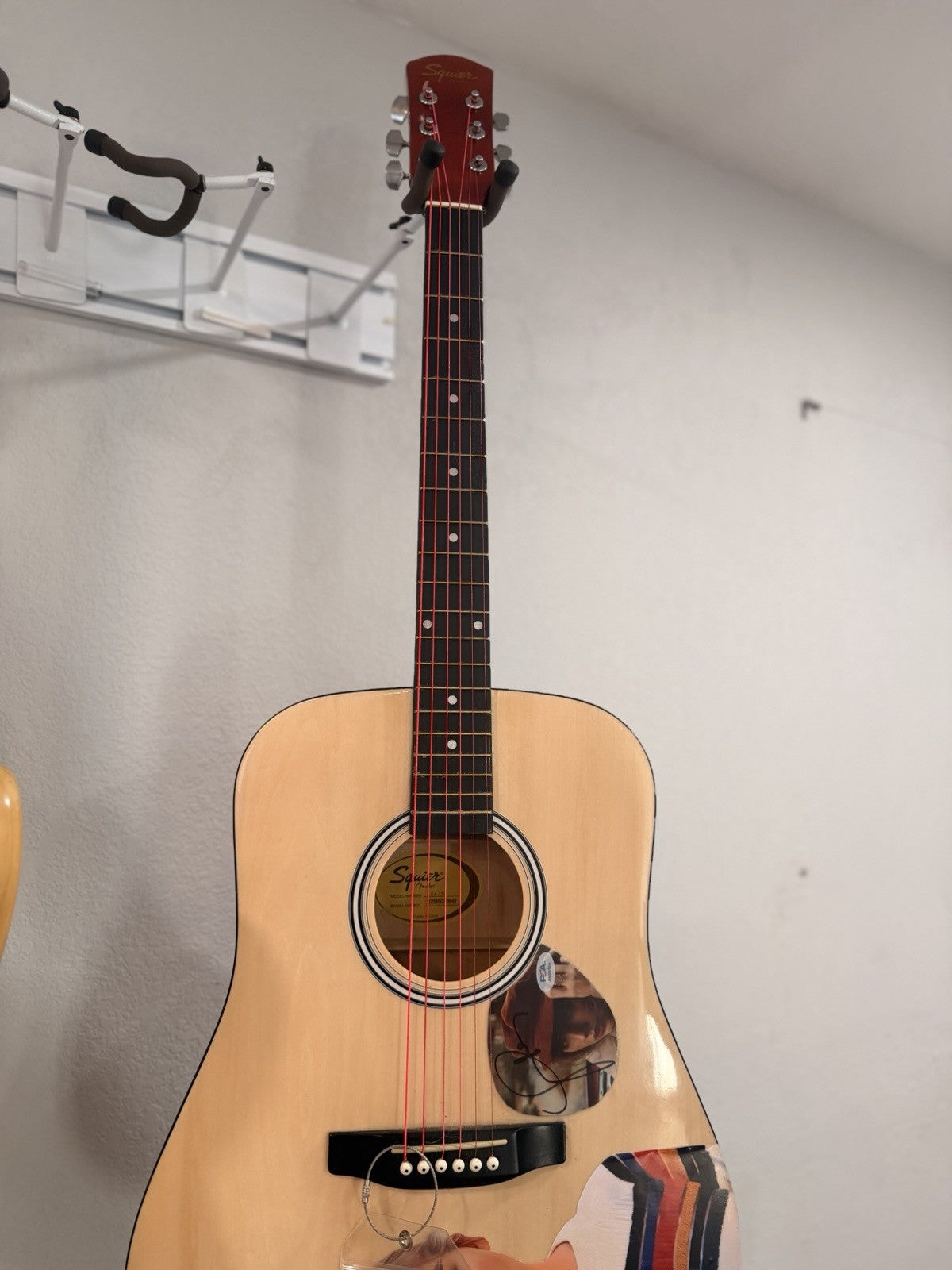 Taylor Swift Signed Acoustic Guitar Tortured Poets PSA/DNA COA AN88569