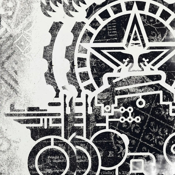 Shepard Fairey OBEY Printing Press 2017 Signed #/400 Damaged Stencil Series