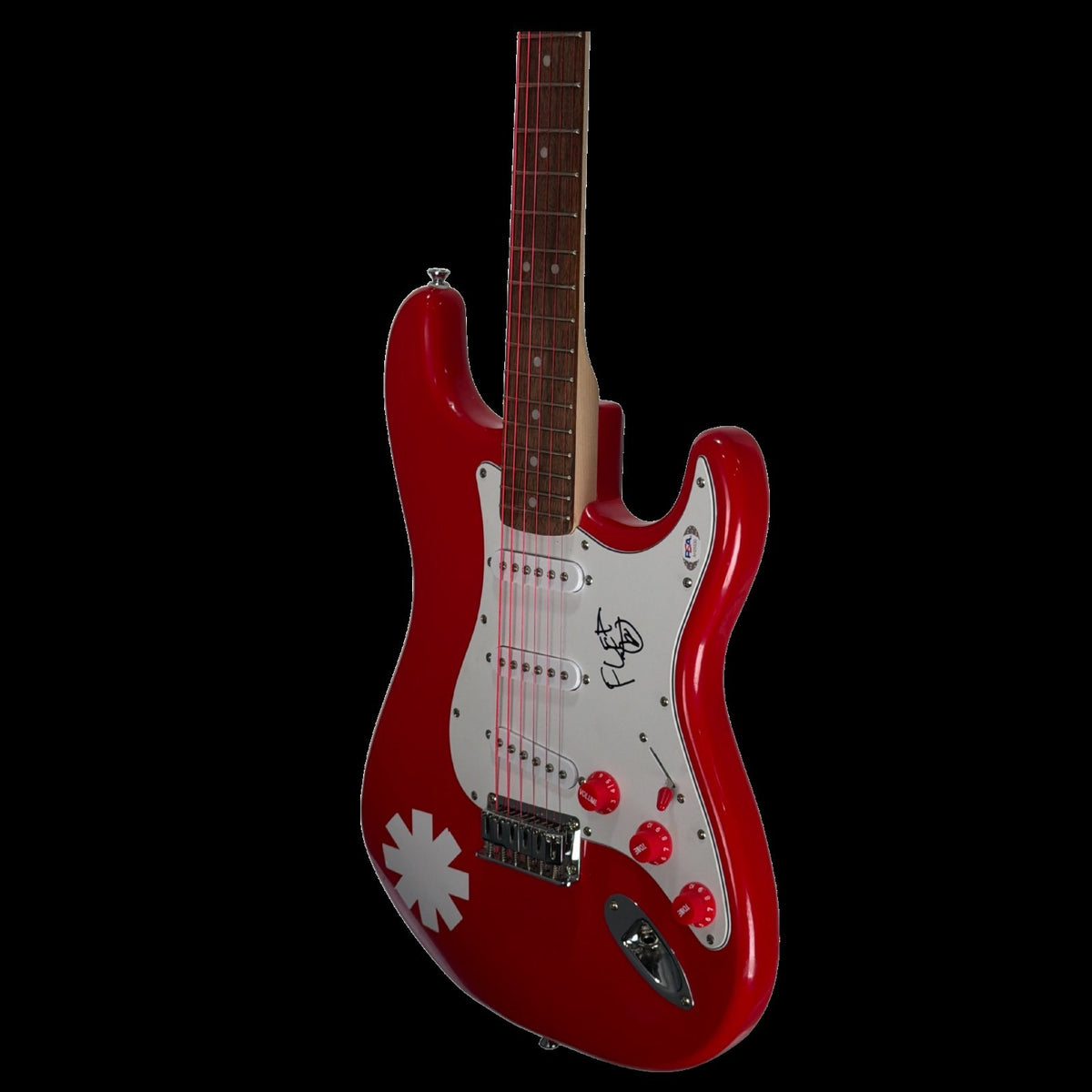 Red Hot Chili Peppers Flea Signed Electric Guitar PSA/DNA COA AH20530