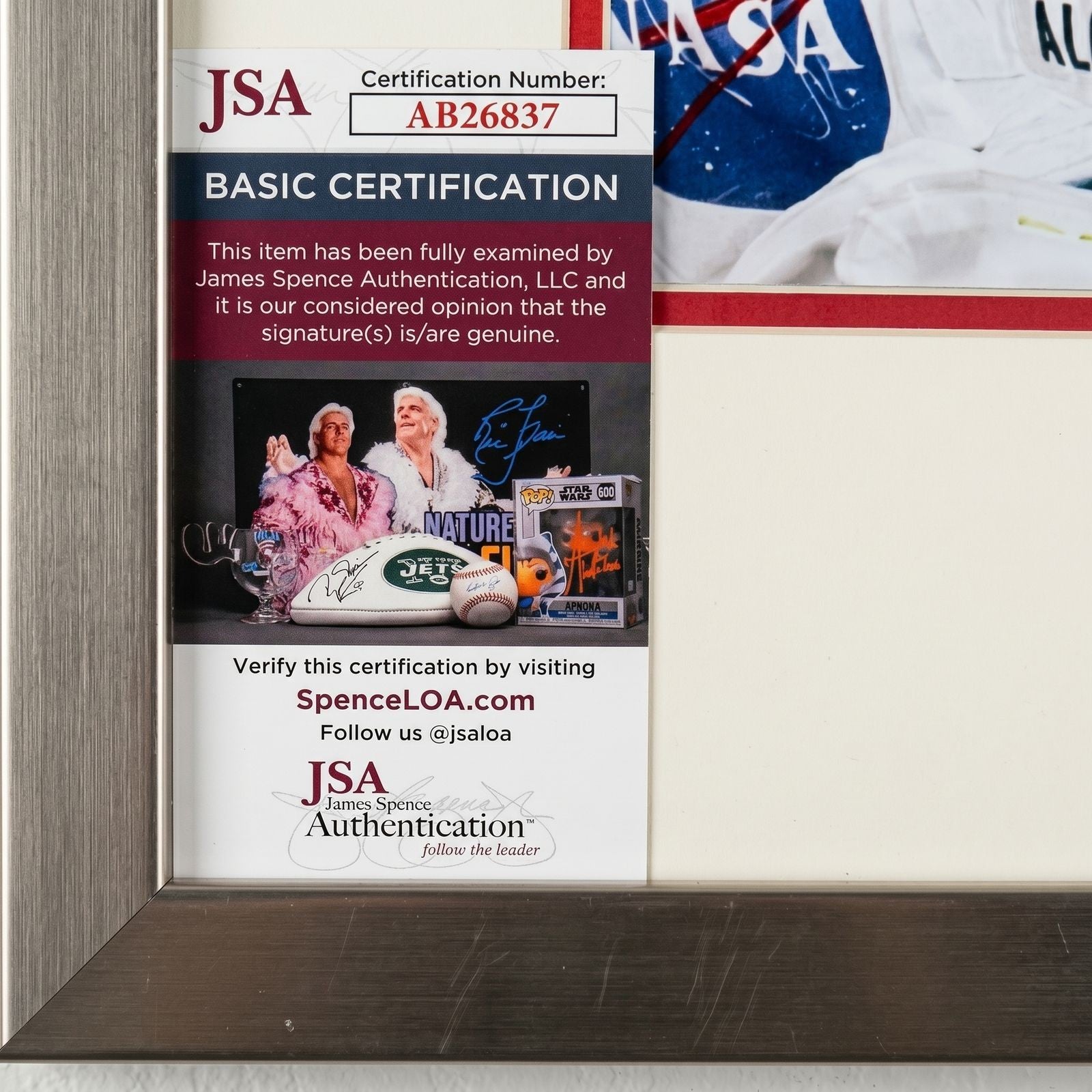 Buzz Aldrin Signed Cut Signature JSA Certified Apollo 11 Framed 16x20 Portrait