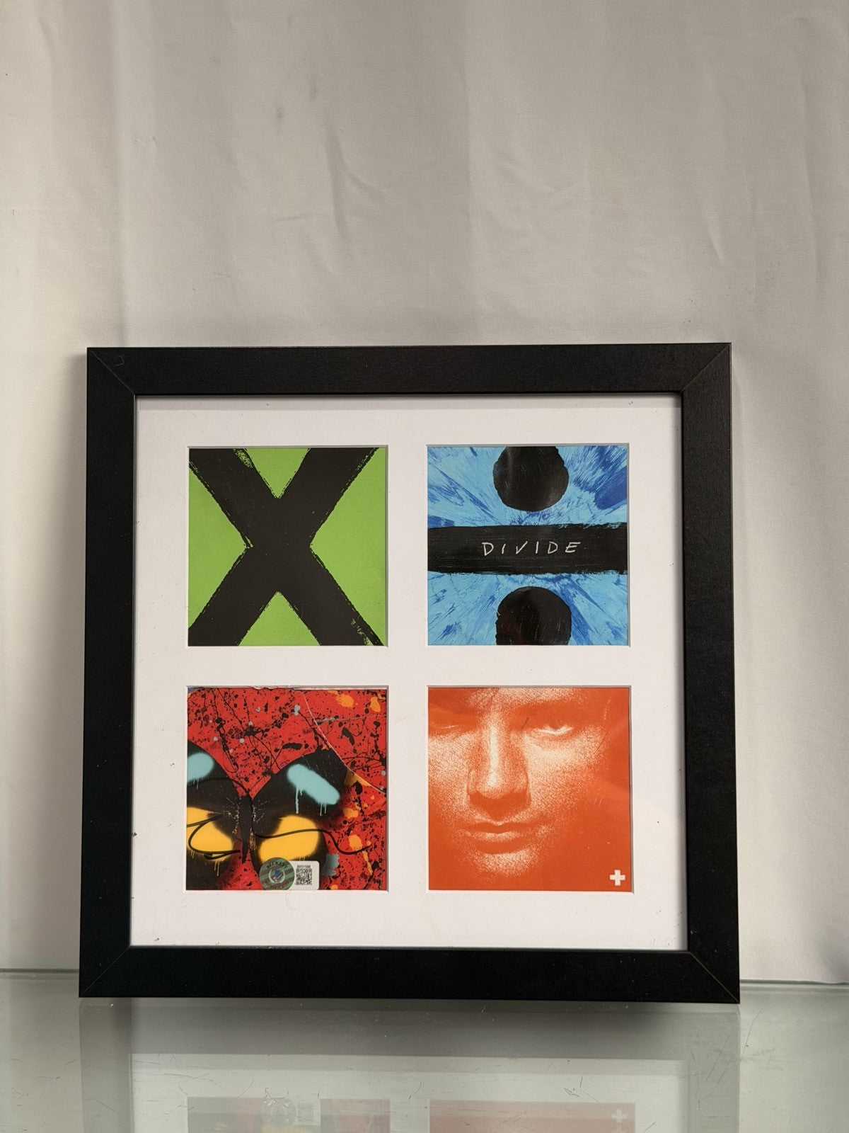 Ed Sheeran Signed Autographed Album Art Display Beckett BAS X Divide Framed