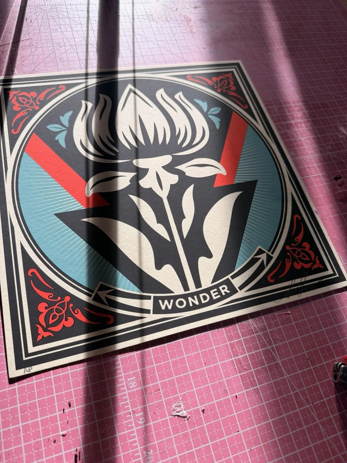 Shepard Fairey WONDER Artist Proof AP Revolutionary Love 2021 Signed Print