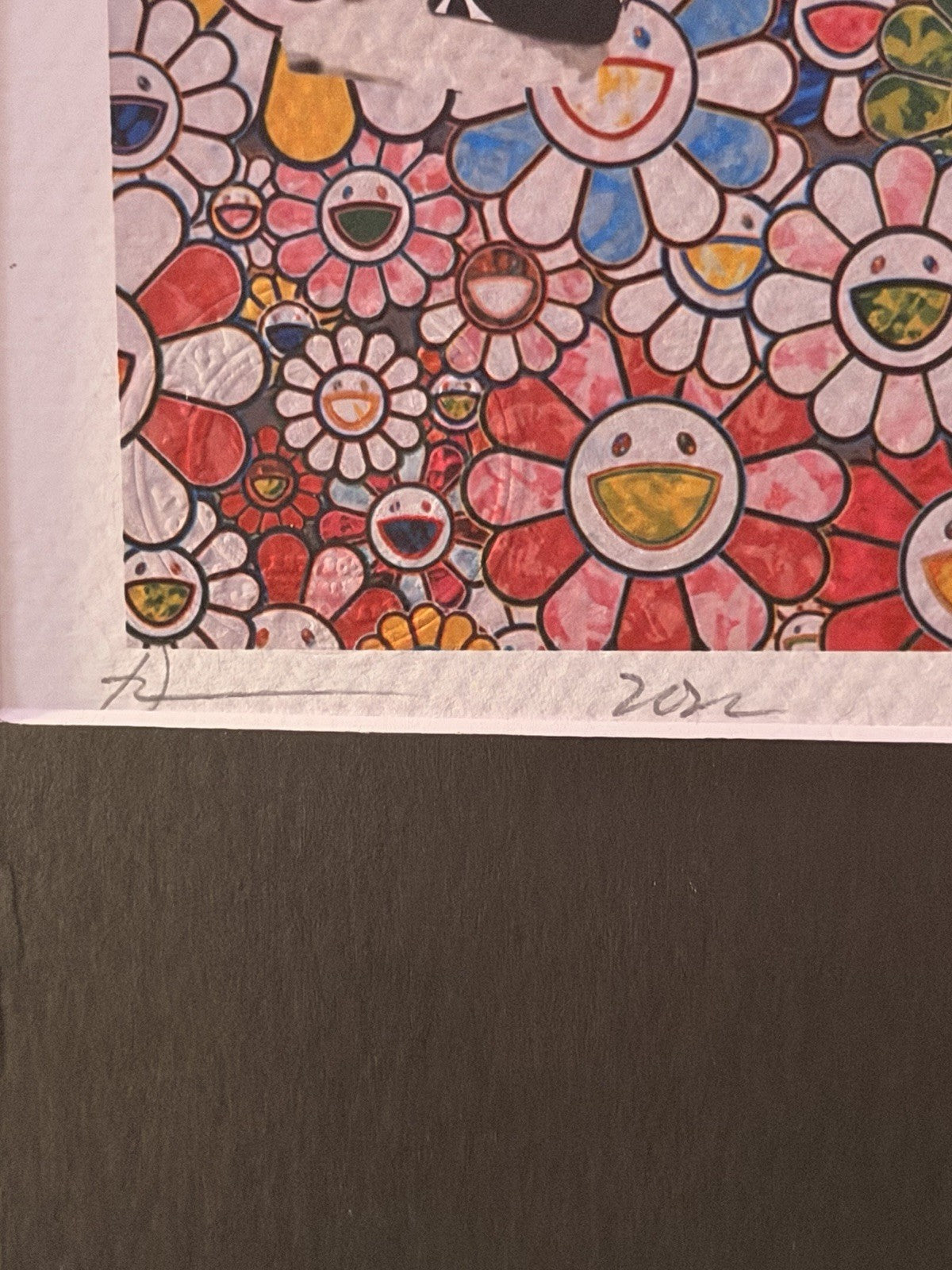 Death NYC Audrey Hepburn LV Murakami Flowers Signed 2020 Framed Pop Art