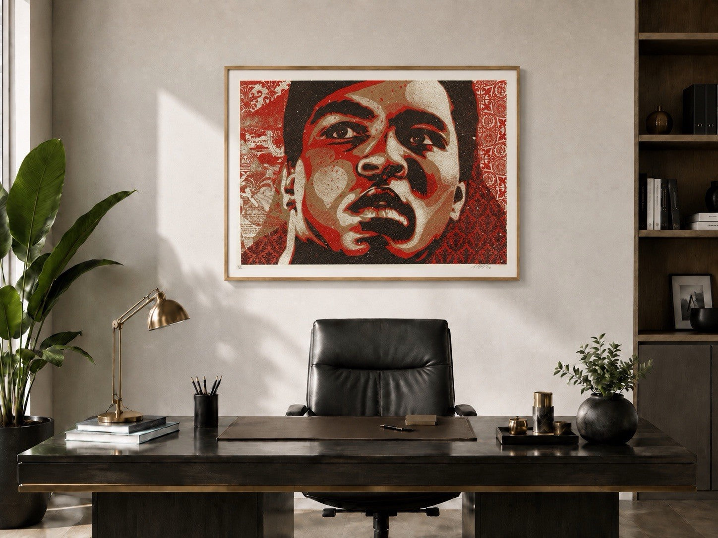 Muhammad Ali 2006 OBEY Giant SIGNED Shepard Fairey print Graffiti Art #300 MINT!