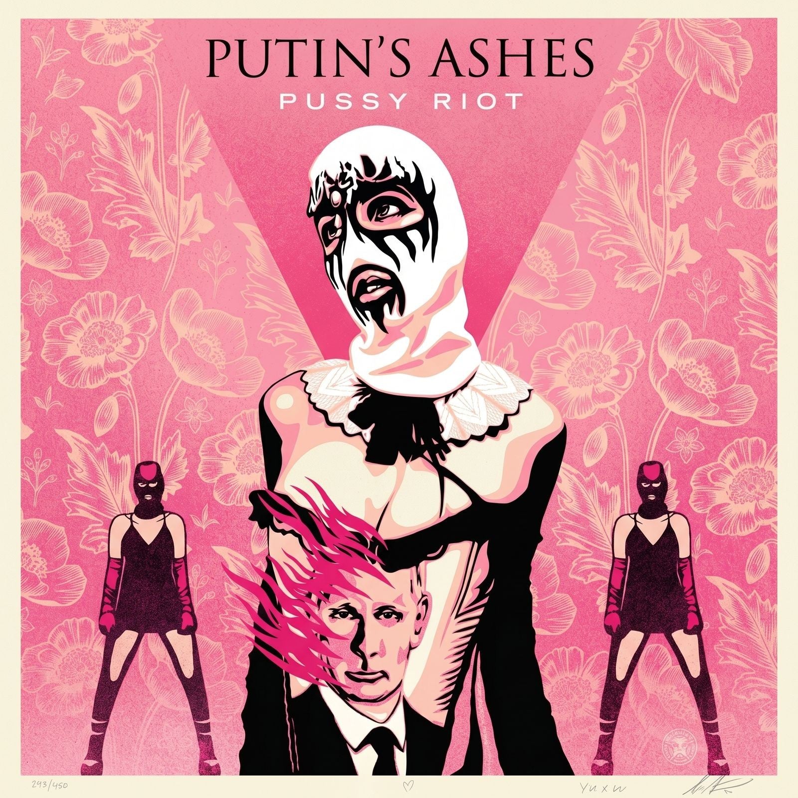 Shepard Fairey Putin's Ashes Dual-Signed Limited Edition 2023 Art Print 18x24