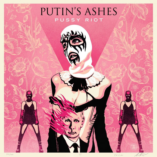 Shepard Fairey Putin's Ashes Dual-Signed Limited Edition 2023 Art Print 18x24