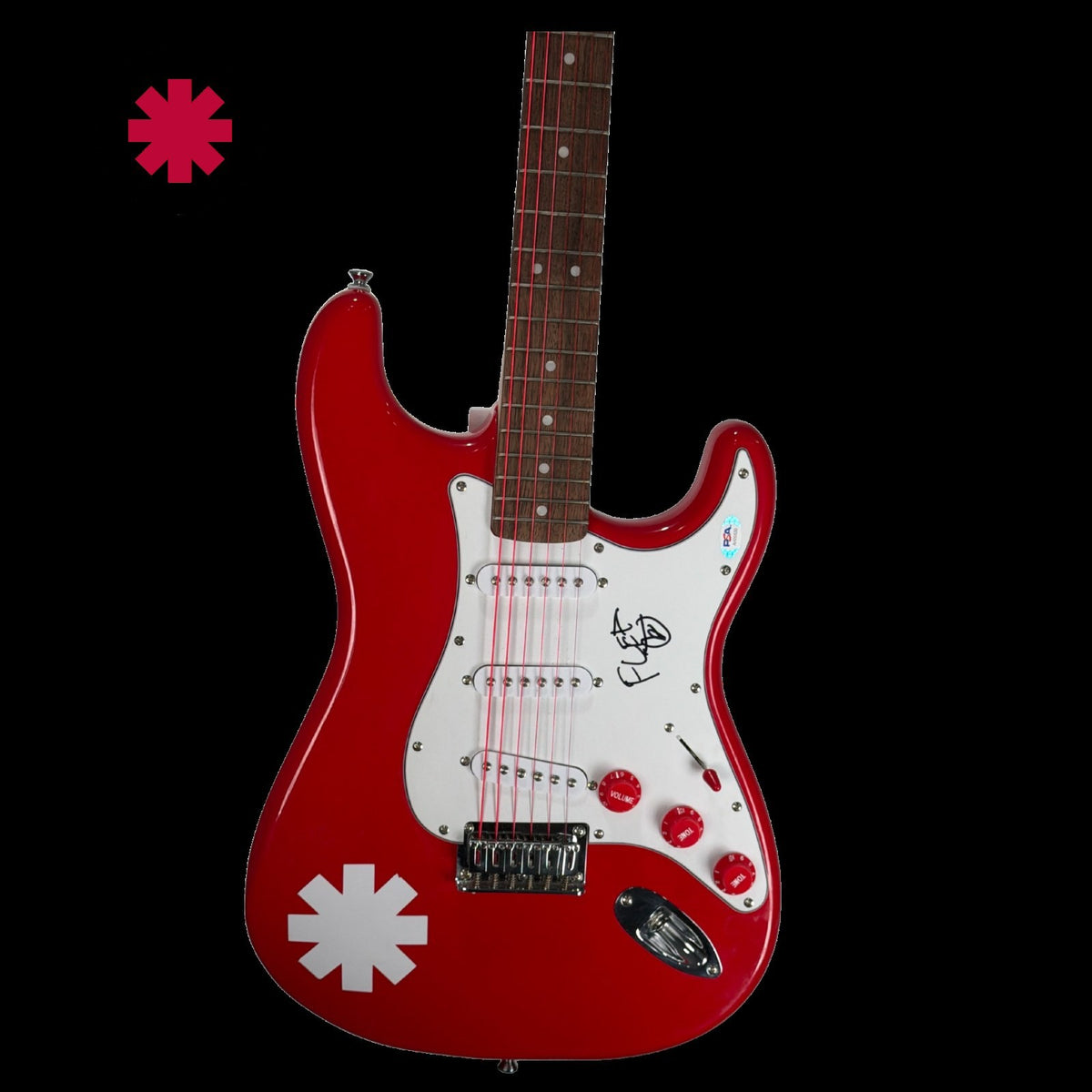 Red Hot Chili Peppers Flea Signed Electric Guitar PSA/DNA COA AH20530