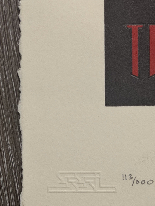Shepard Fairey Obey Laws of Physics Letterpress 2015 Signed Numbered (200)