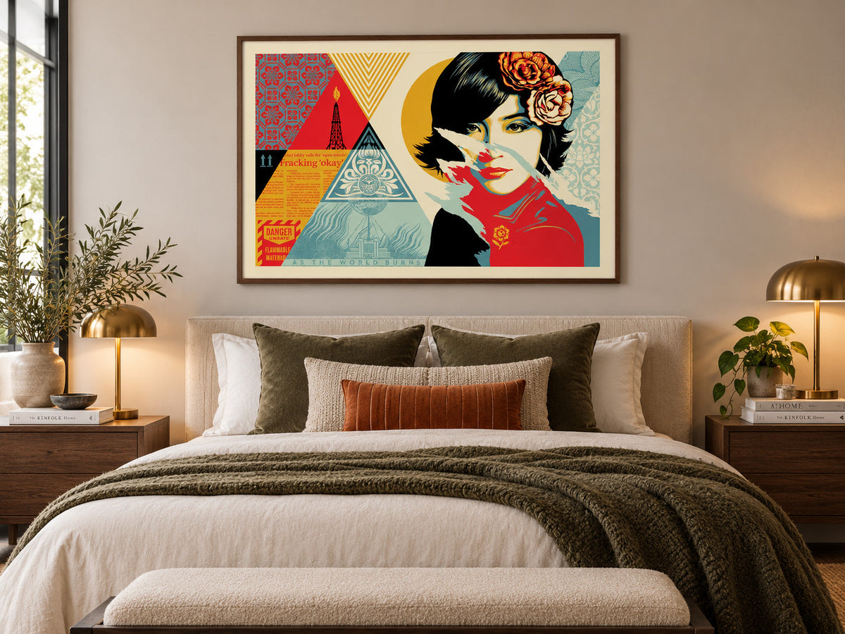 Shepard Fairey Open Minds 2022 Signed Numbered 253/675 24x36 OBEY Screenprint — listing photograph 6