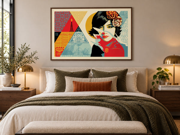 Shepard Fairey Open Minds 2022 Signed Numbered 253/675 24x36 OBEY Screenprint — listing photograph 6