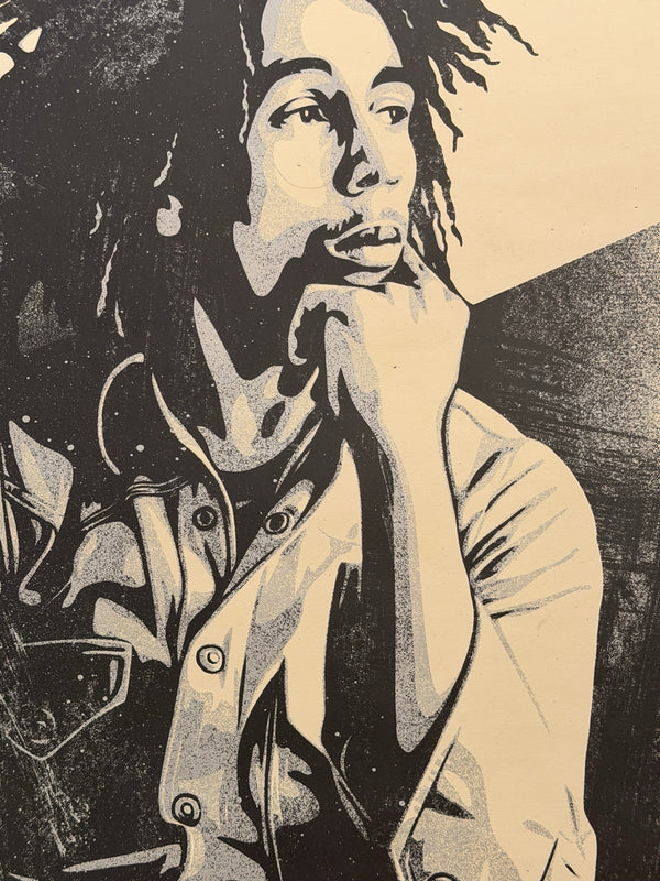 Shepard Fairey x Dennis Morris Bob Marley Slave Driver Signed Screenprint 58/200