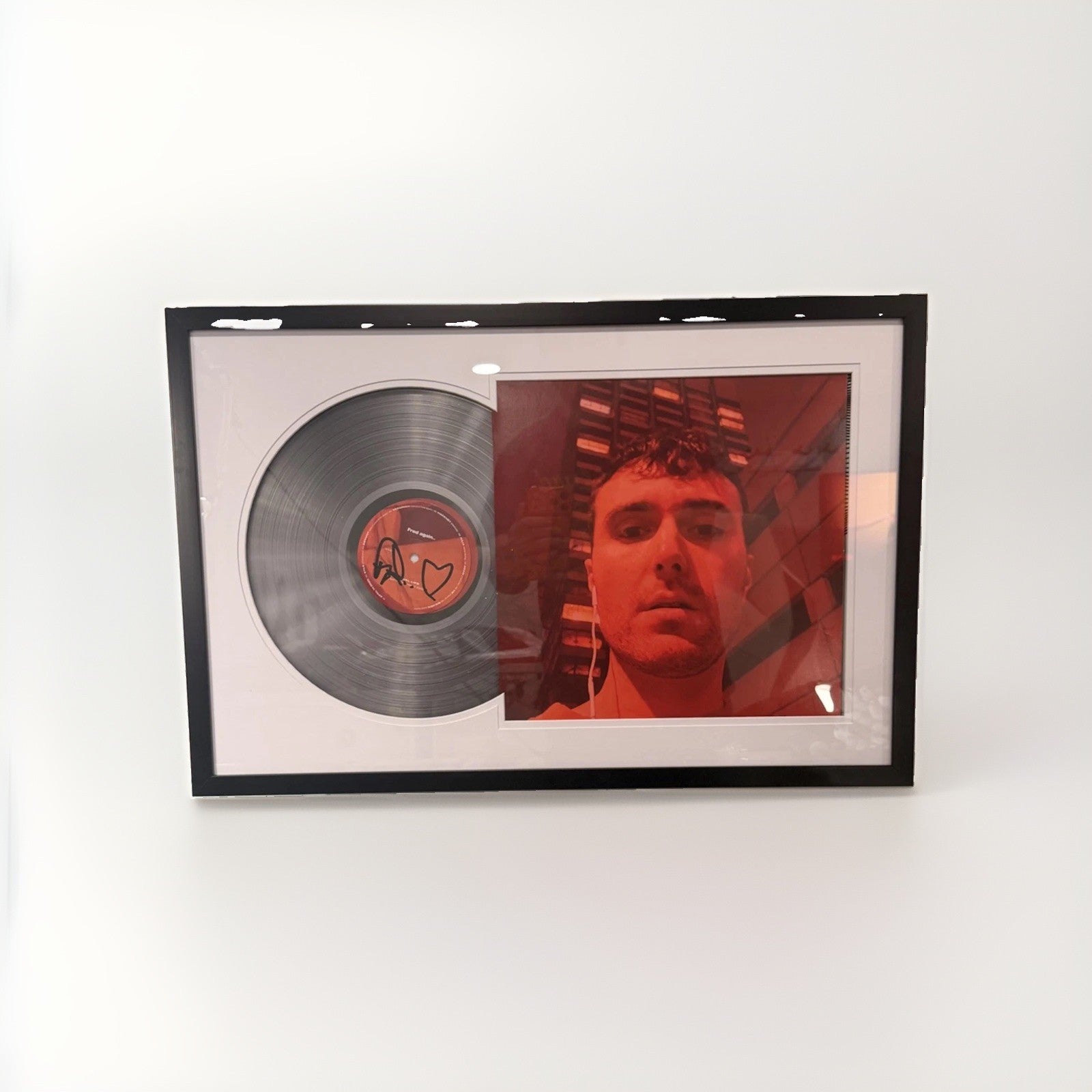 Fred again.. Actual Life Signed Clear Vinyl LP Framed Beckett B054386